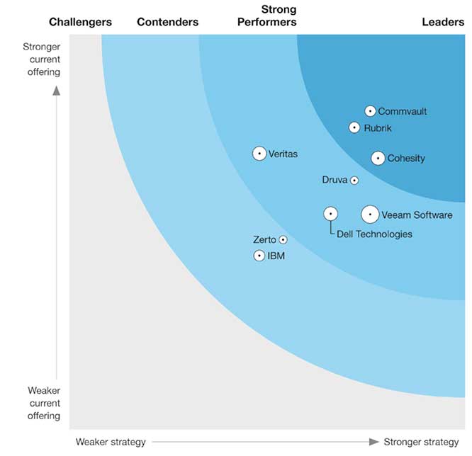 Forrester Wave：2022年第四季度数据弹性解决方案市场分析