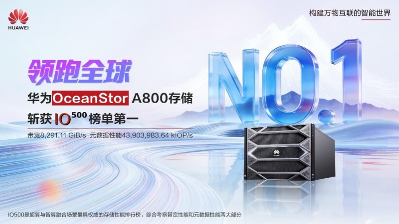 华为存储稳居IO500榜首:真正的强者,从来不挑赛道!